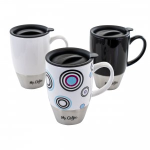 Mr 87934.02 Mr. Coffee Couplet 3 Piece 15 Ounce Ceramic And Stainless 