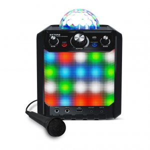 Ion PARTYROCKEREXBKXCA Portable Speaker W Party Lights And Mic (black)