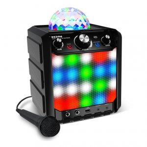 Ion PARTYROCKEREXBKXCA Portable Speaker W Party Lights And Mic (black)