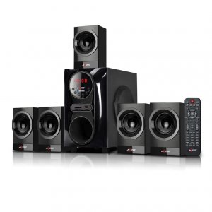 Axess MSBT3911BK Mini Entertainment System 5.1 Channel Btusbsdfm 20w+1