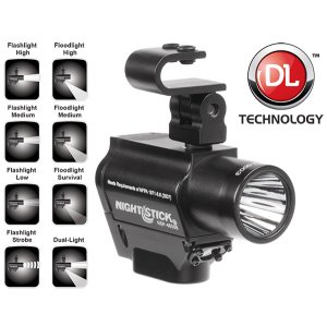 Nightstick NSP4650B Helmet Mounted Multifunction Led Duallight Flashli