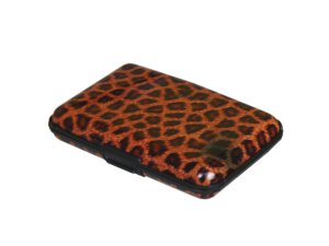 Bulk EN621 Hard Case Leapord Wallet