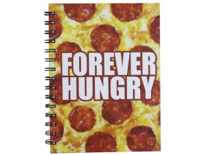 Bulk CS112 Forever Hungry 100 Page Lined Spiral Journal