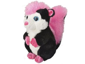 Bulk DD279 Wild Republic 11quot; Black  Pink Plush Skunk