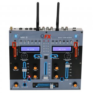 Quantum MX-3 Professional Dual Bluetooth 2 Channel Dj Mixer