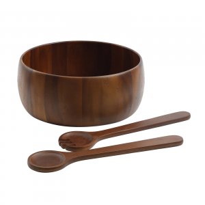 Gibson 122941.03 Elite Chestnut 3-piece Salad Bowl With Servers Set, W