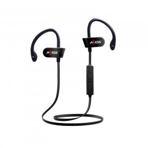 Axess EPBT104BK Splash Proof Wireless Bluetooth Earbuds Ipx4 In Black