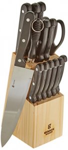 Gibson 64163.15 Trivoli 15-piece Cutlery Set In Brown