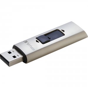 Verbatim 47691 256gb Store 'n' Go Vx400 Usb 3.0 Flash Drive - Silver -