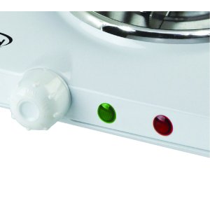 Brentwood TS-368 Electric 1500w Double Burner Spiral White