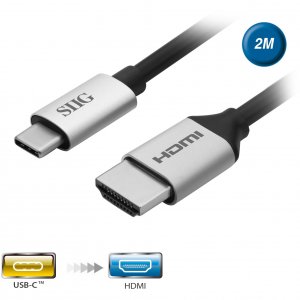 Siig CB-TC0311-S1 Cb Cb-tc0311-s1 2m Usb-c To Hdmi 4k 60hz Active Cabl