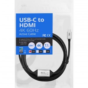 Siig CB-TC0311-S1 Cb Cb-tc0311-s1 2m Usb-c To Hdmi 4k 60hz Active Cabl