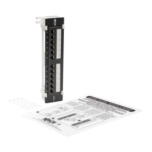 Tripp N250-P12 Cat6 Wall-mount Poe Patch Panel 12-port 110krone 568ab 