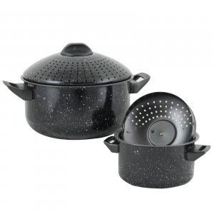 Gibson 109463.04 Home Casselman 4 Piece Nonstick Pasta Pot Set In Blac