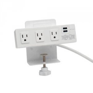 Tripp TLP310USBCW Tripp-lite Power Strip  10 Feet 3-outlet Surge Prote