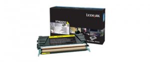 Original Lexmark X746A2YG Lexmakr X746, X748 Yellow Toner Cartridg