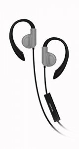 Maxell 1Y1321 Fitness Earhook With Mic - Stereo - Silver - Wired - Ear