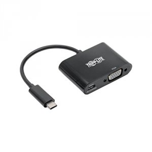 Tripp U44406NVBC Usb C To Vga Adapter Wpd Charging 1080p Black Usb C T