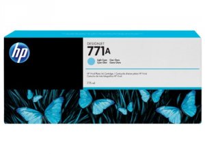 Hp HEWB6Y20A No 771 Light Cyan Cartridge Designjet 775ml