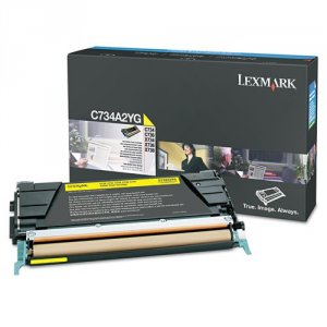 Original Lexmark C734A2YG C73xx73x Yellow Toner Cartridge 6k