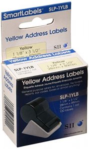 Seiko SLP-1YLB Smart Labels For All Smart Label Printers. Yellow Addre