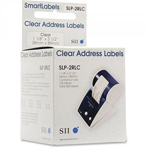 Seiko SLP-2RLC Address Label - 3 12 X 1 110 Length - Rectangle - Clear