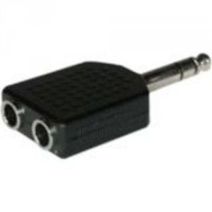 C2g 40644 6.3mm (14in) Stereo Male To Dual 6.3mm (14in) Stereo Female 