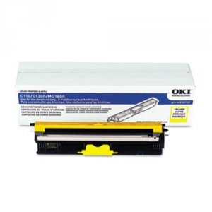 Original Okidata 44250709 Oki Yellow Toner For Mc160 Mfp, C110, C130n 