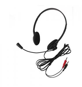 Califone 9X9546 3065av Lightweight Headset Mic 3.5mm 6ft - Stereo - Bl