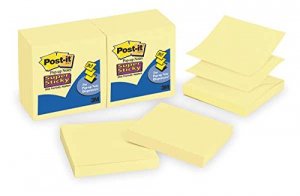 3m MMM R33012SSCY Post-itreg; Super Sticky Pop-up Notes - 1080 - 3 X 3