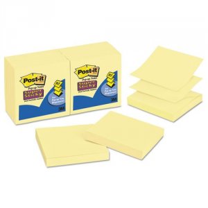 3m MMM R33012SSCY Post-itreg; Super Sticky Pop-up Notes - 1080 - 3 X 3