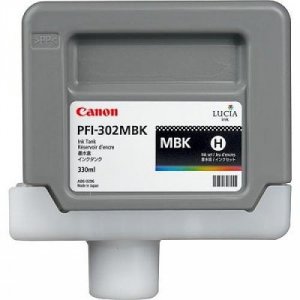 Original Canon 2215B001 Pfi-302mbk 330ml Black Standard Yield Wide For