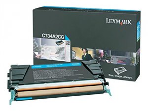 Original Lexmark C734A2CG C73xx73x Cyan Toner Cartridge 6k