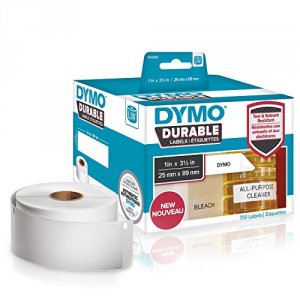 Dymo 1933081 Lw Durable 1in X 3-1 2in White Poly, 700 Labels