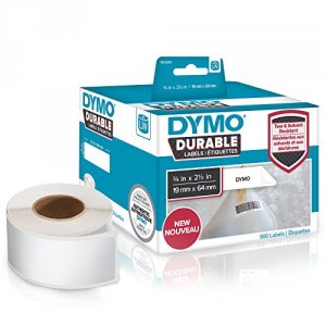 Dymo 1933085 Lw Durable 3 4in X 2-1 2in White Poly, 900 Labels