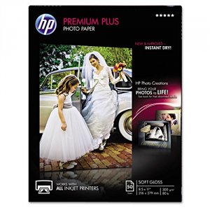 Hp CR667A Hp Premier Plus Inkjet Photo Paper - White - Letter - 8 12 X