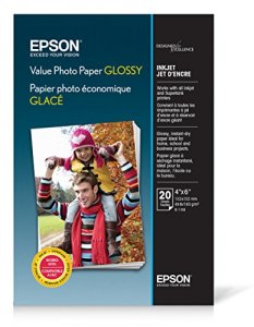 Epson S400032 Photo Paper Glossy 4x6, 20 Sheets