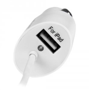 Startech YB0871 .com Dual Port Car Charger With Apple 8-pin Lightning 