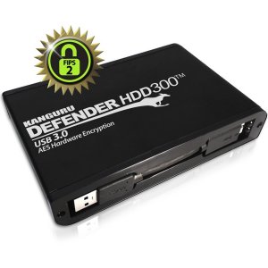 Kanguru KDH3B-300F-4T Defender Hdd300 Fips 140-2 Certified, Encrypted 