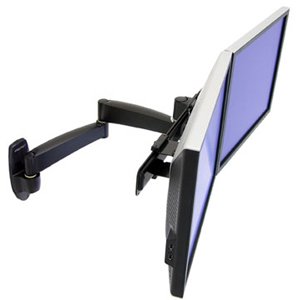 Ergotron 45-231-200 200 Series Dual Monitor Arm Wall Mount.mount Monit