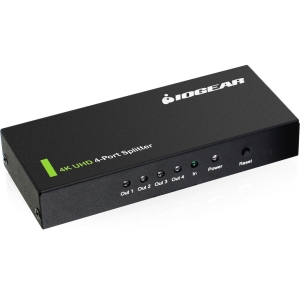 Iogear GHSP8424 4k Ultra Hd 4-port Splitter With Hdmi