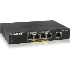 Netgear GS305P-100NAS 5-port Poe Gigabit Ethernet Unmanaged Switch