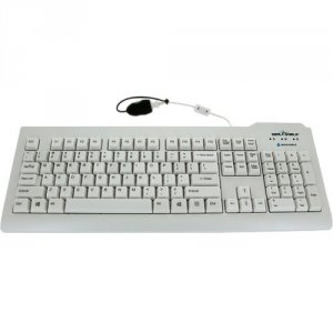 Seal SSKB+MOUSE-BUN Silver Seal White Medical Grade Keyboard W Quick C