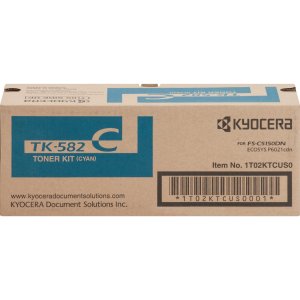 Original Kyocera TK582C Tk-582c Toner Cartridge - Laser - 2800 Pages -