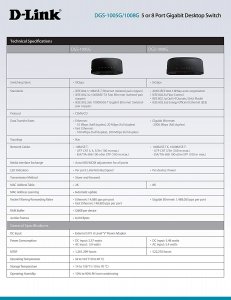 D-link DGS-1005G Network Switch Dgs-1005g 5port Gigabit Unmanaged Swit