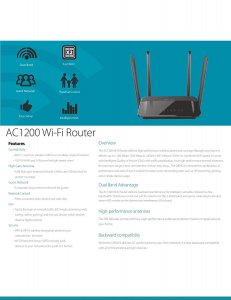 D-link DHDIR882US Rt Dir-882-us Wireless Ac2600 High Power Wi-fi Gigab