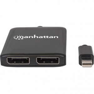 Manhattan 207775 Mini Displayport To 2-port Displayport Splitter Hub W