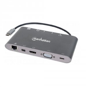 Manhattan 152808 Usb-c To 7-in-1 Docking Statn