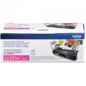 Original Brother TN331M Magenta Toner Cartridge - Laser - 1500 Pages -