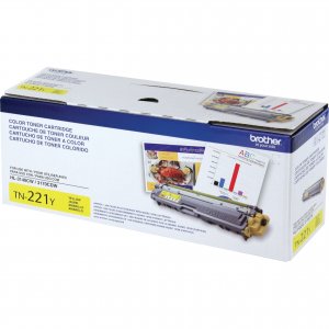 Original Brother TN221Y Yellow Toner Cartridge - Laser - Standard Yiel